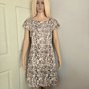 JESSICA HOWARD Snakeskin Short Sleeve Dress Size 14